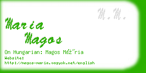 maria magos business card